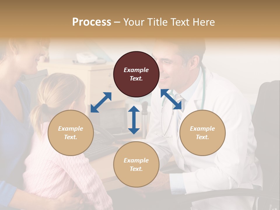 Practitioner Stethoscope Chatting PowerPoint Template