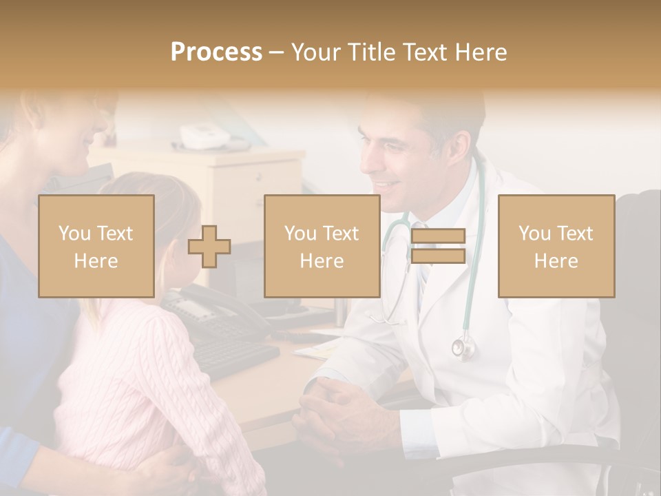 Practitioner Stethoscope Chatting PowerPoint Template