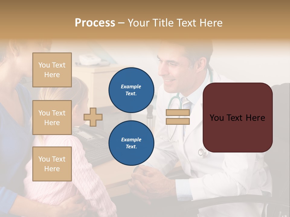 Practitioner Stethoscope Chatting PowerPoint Template