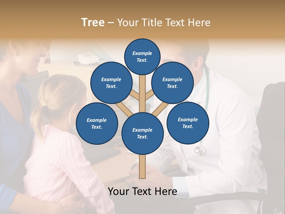 Practitioner Stethoscope Chatting PowerPoint Template