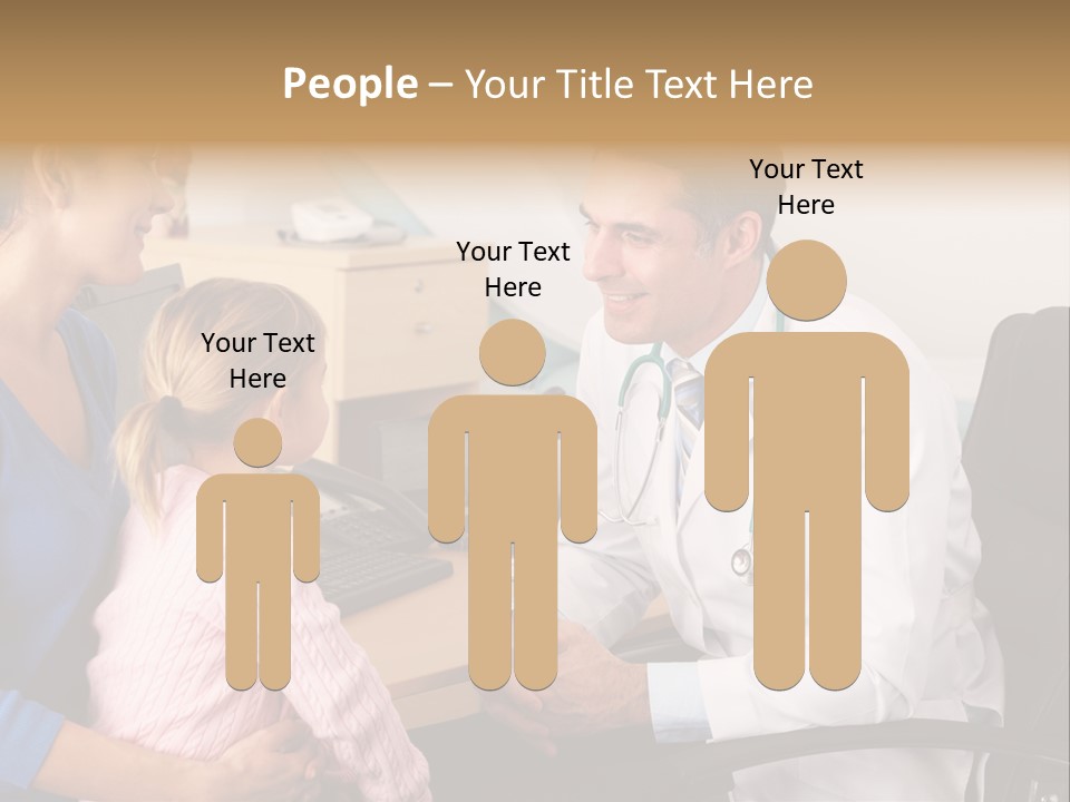 Practitioner Stethoscope Chatting PowerPoint Template
