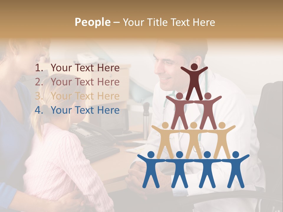 Practitioner Stethoscope Chatting PowerPoint Template