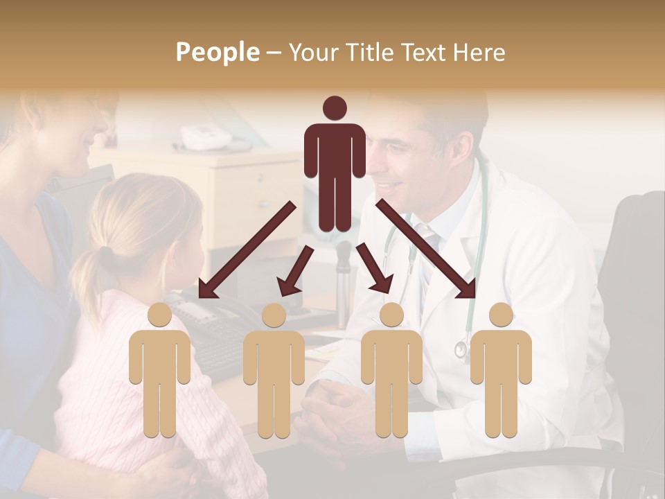 Practitioner Stethoscope Chatting PowerPoint Template