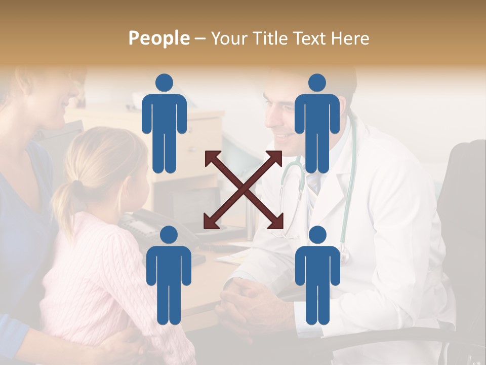 Practitioner Stethoscope Chatting PowerPoint Template