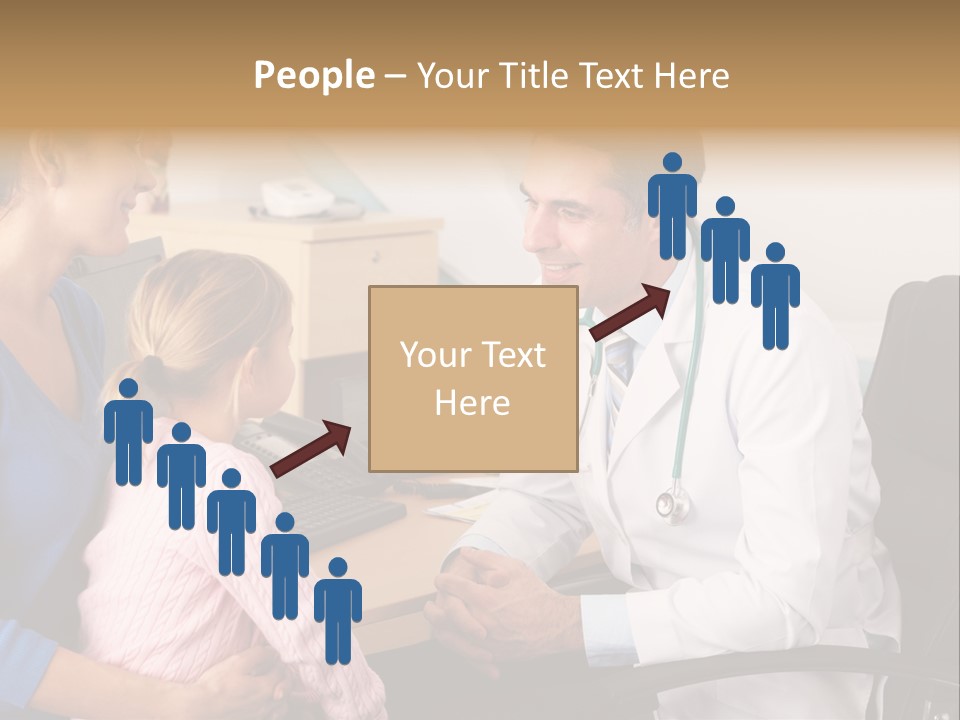 Practitioner Stethoscope Chatting PowerPoint Template
