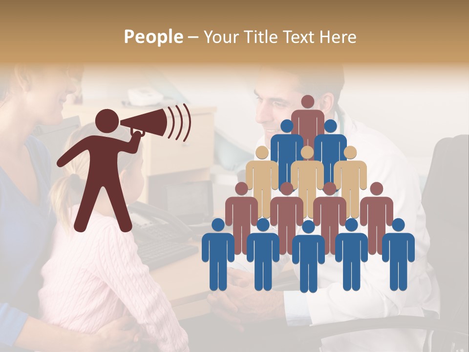 Practitioner Stethoscope Chatting PowerPoint Template