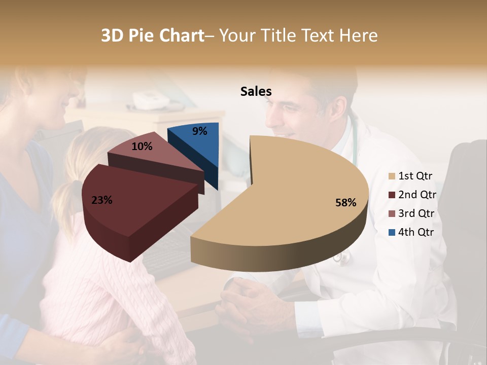 Practitioner Stethoscope Chatting PowerPoint Template
