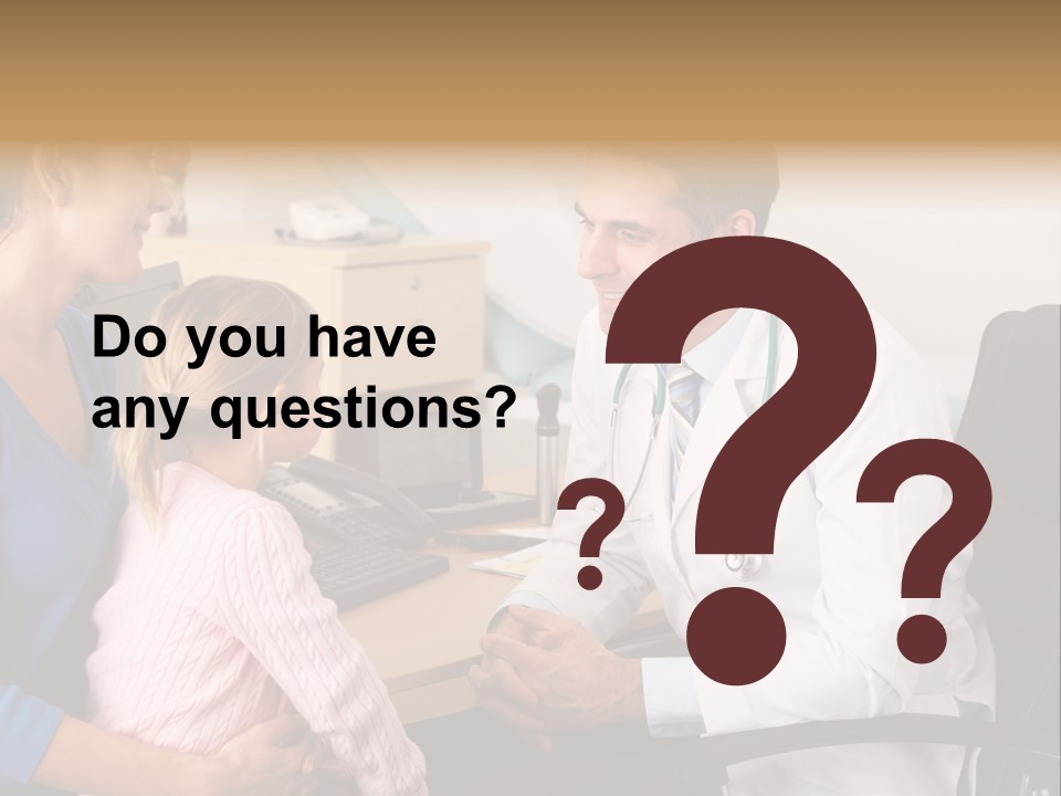 Practitioner Stethoscope Chatting PowerPoint Template