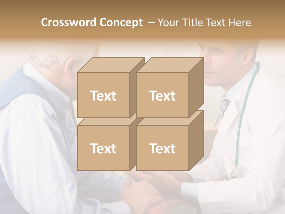 White Coat Older Doctor's Surgery PowerPoint Template