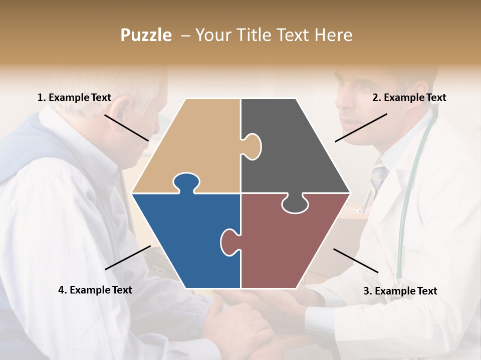 White Coat Older Doctor's Surgery PowerPoint Template