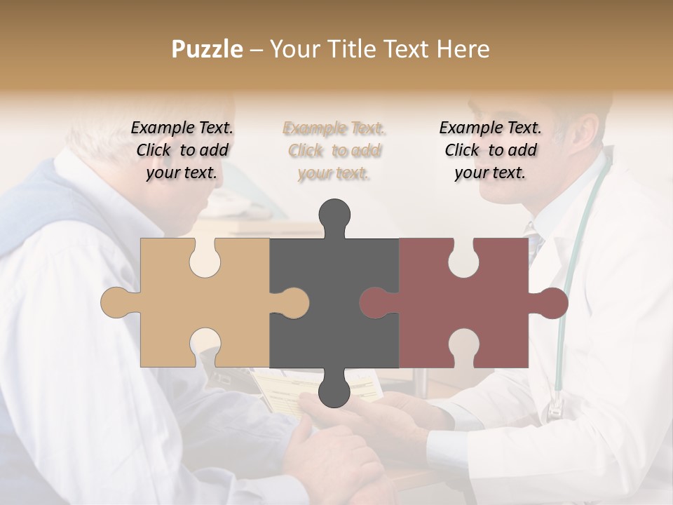 White Coat Older Doctor's Surgery PowerPoint Template