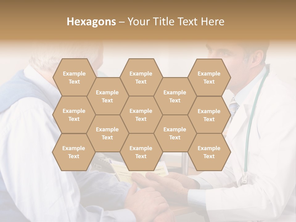 White Coat Older Doctor's Surgery PowerPoint Template
