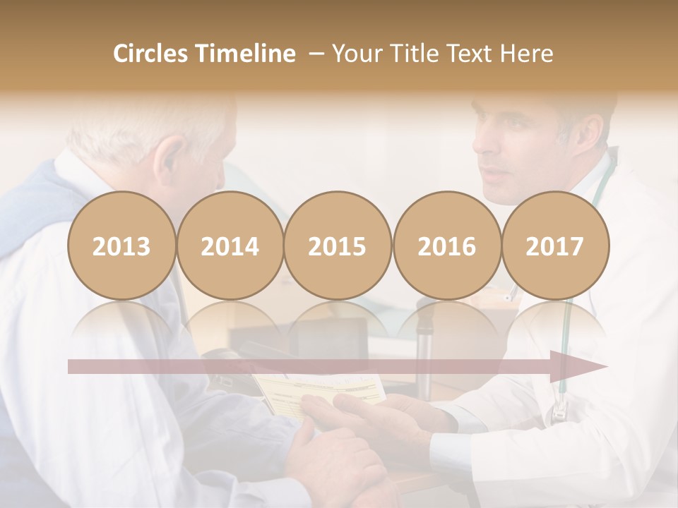White Coat Older Doctor's Surgery PowerPoint Template