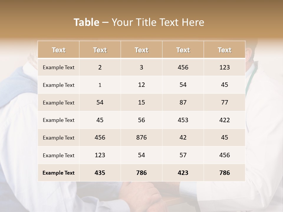 White Coat Older Doctor's Surgery PowerPoint Template