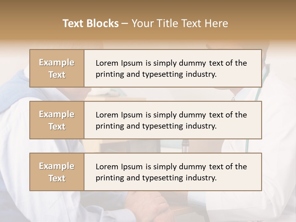 White Coat Older Doctor's Surgery PowerPoint Template