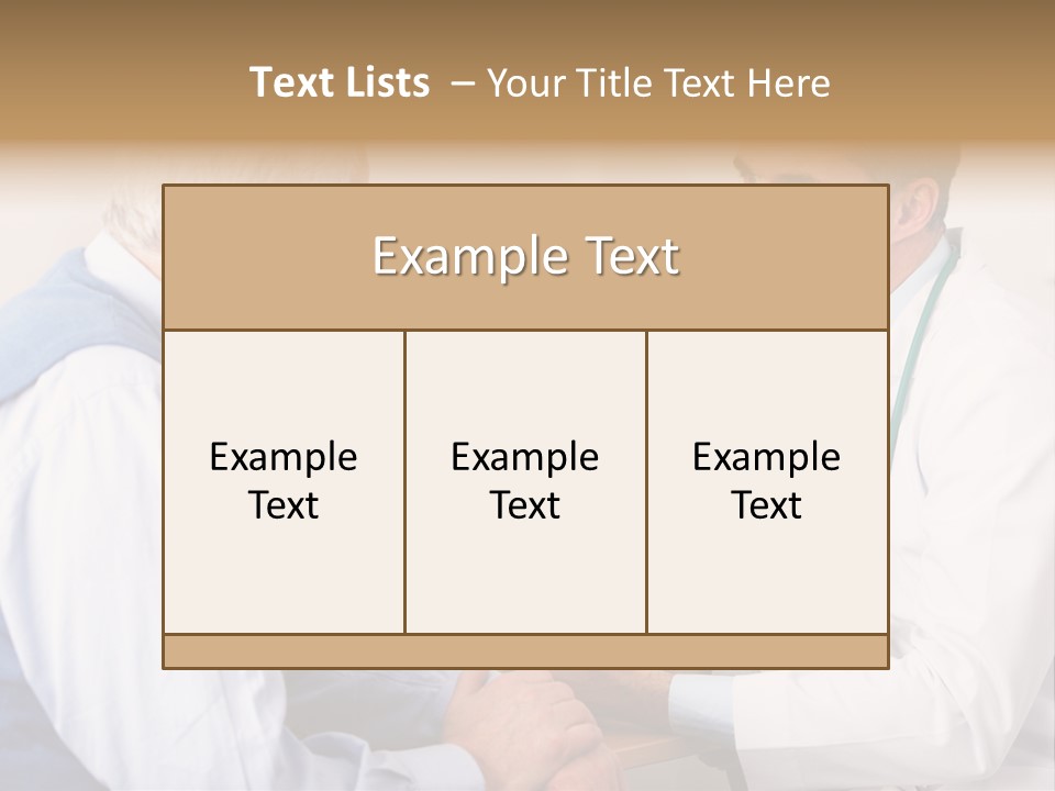 White Coat Older Doctor's Surgery PowerPoint Template