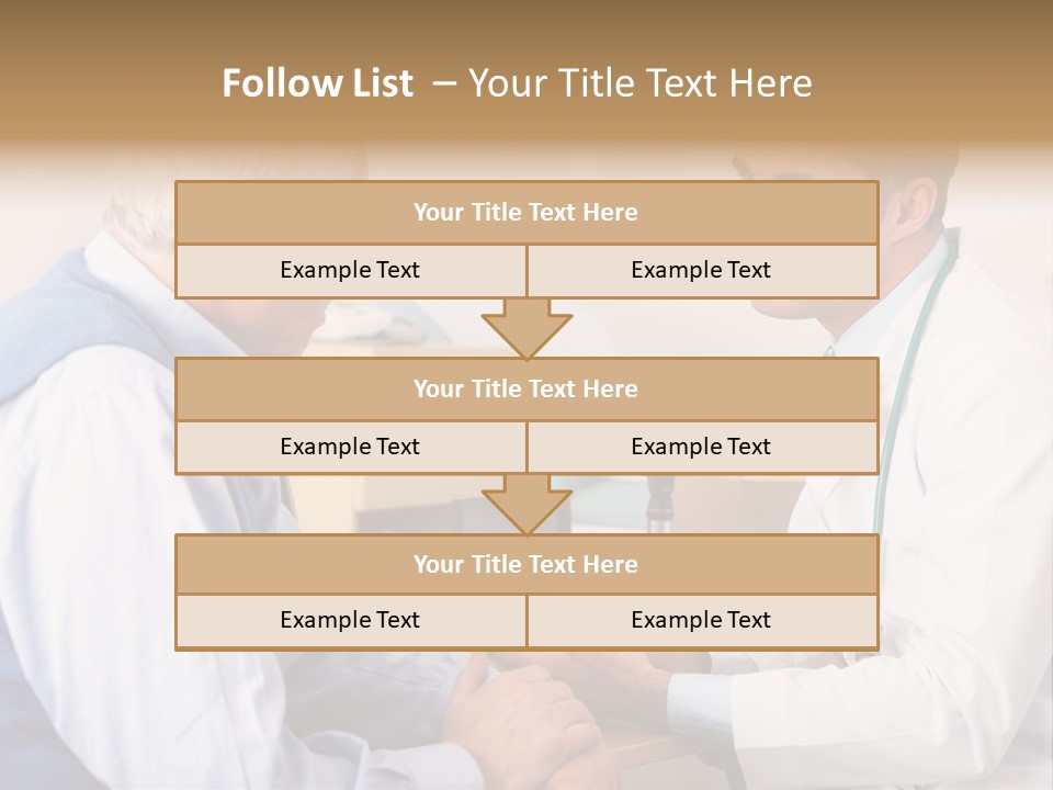 White Coat Older Doctor's Surgery PowerPoint Template