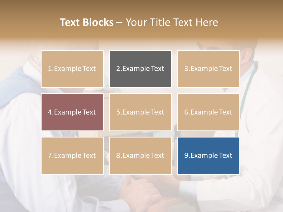 White Coat Older Doctor's Surgery PowerPoint Template