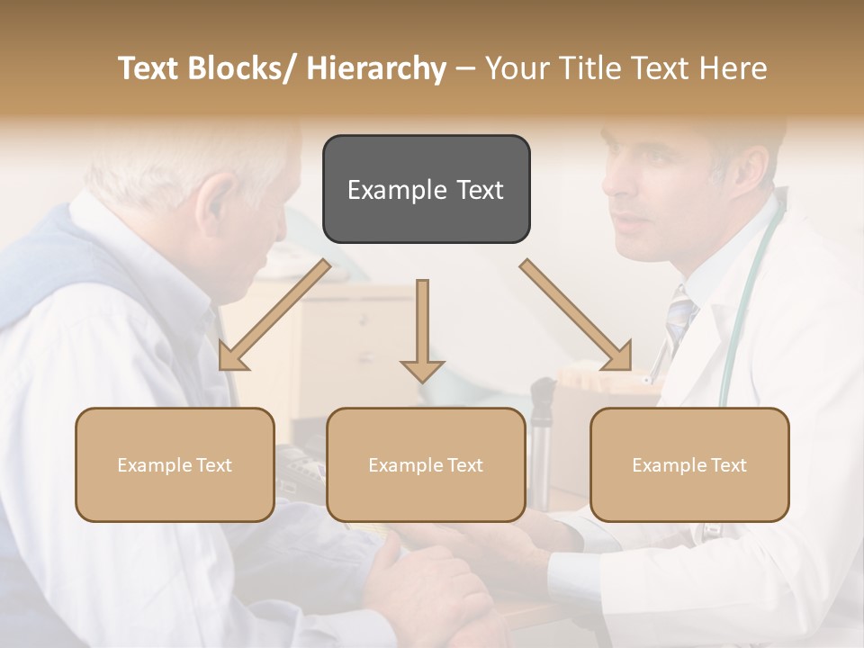 White Coat Older Doctor's Surgery PowerPoint Template