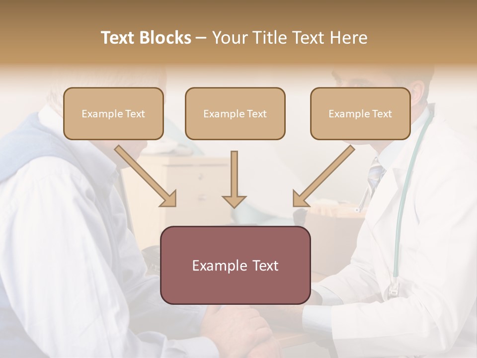 White Coat Older Doctor's Surgery PowerPoint Template