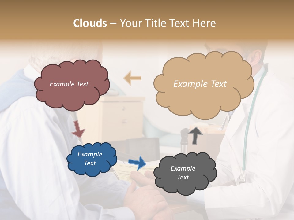 White Coat Older Doctor's Surgery PowerPoint Template