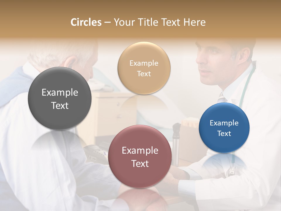 White Coat Older Doctor's Surgery PowerPoint Template