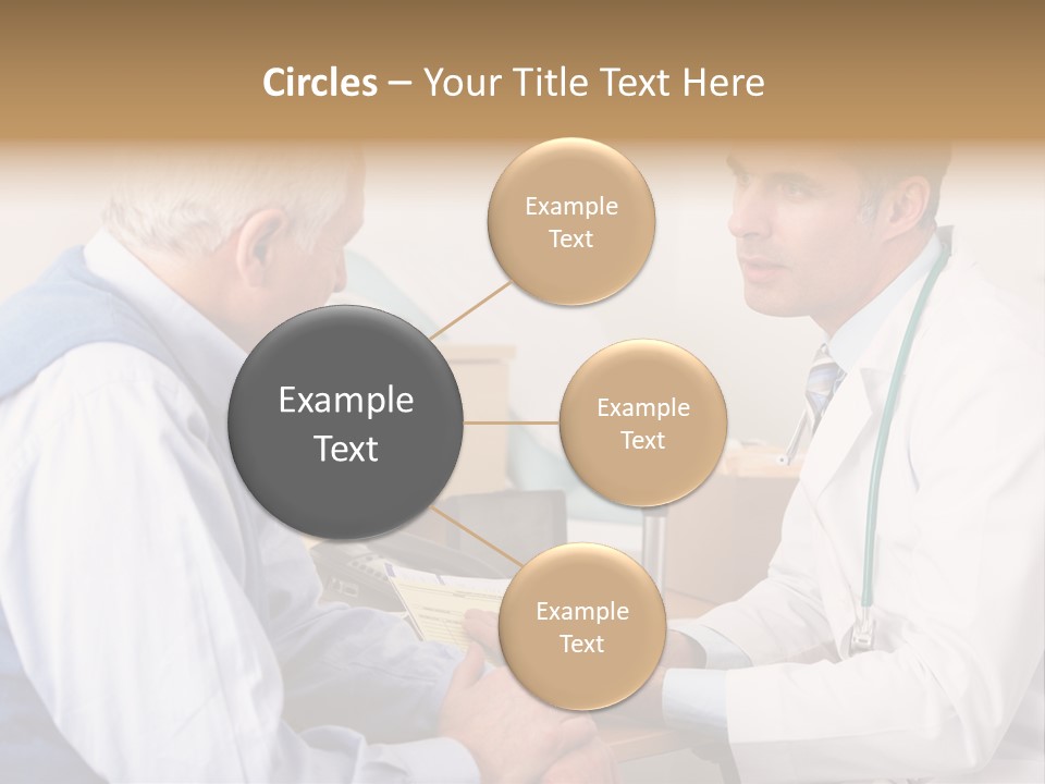 White Coat Older Doctor's Surgery PowerPoint Template