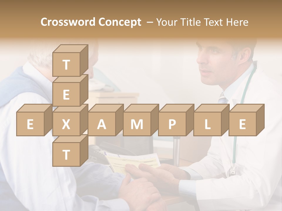 White Coat Older Doctor's Surgery PowerPoint Template