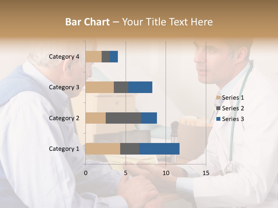White Coat Older Doctor's Surgery PowerPoint Template