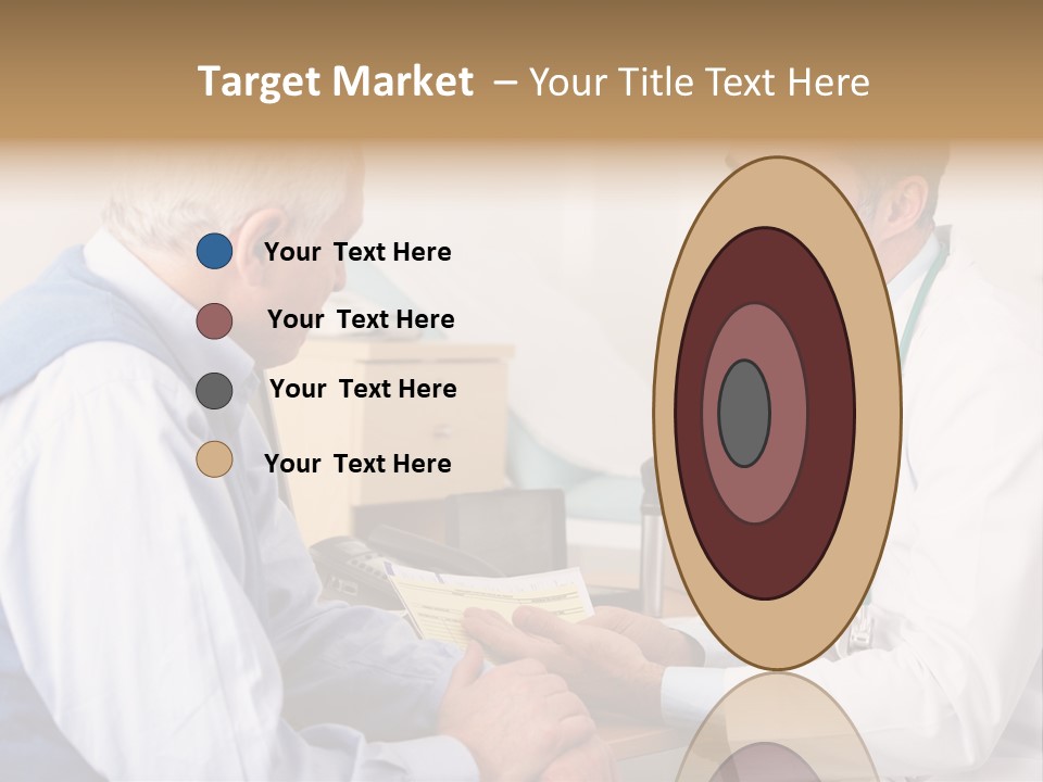 White Coat Older Doctor's Surgery PowerPoint Template