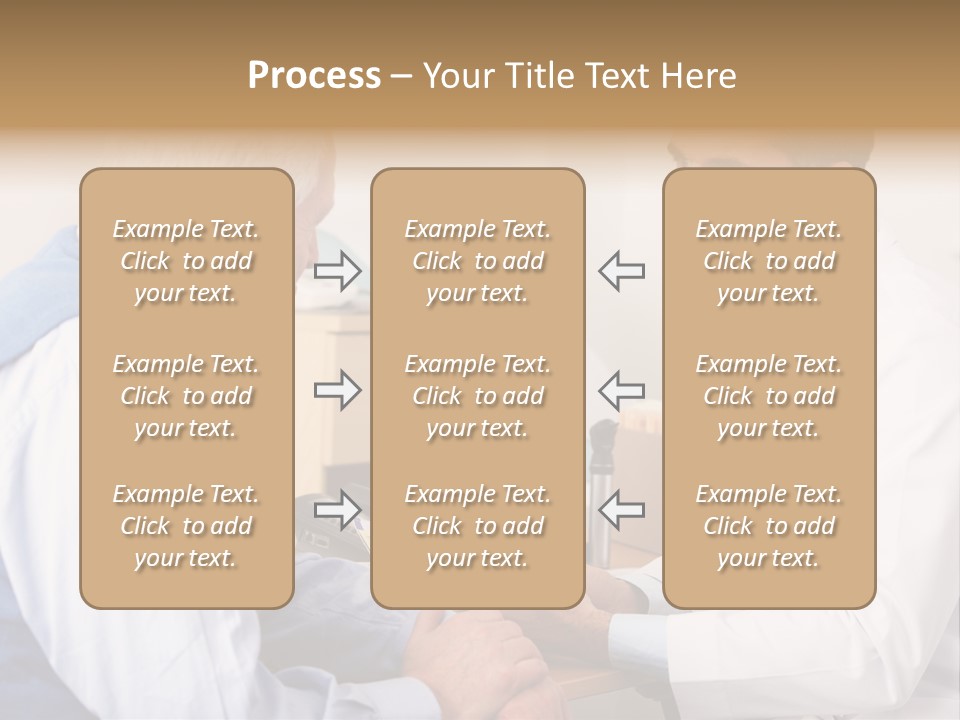 White Coat Older Doctor's Surgery PowerPoint Template