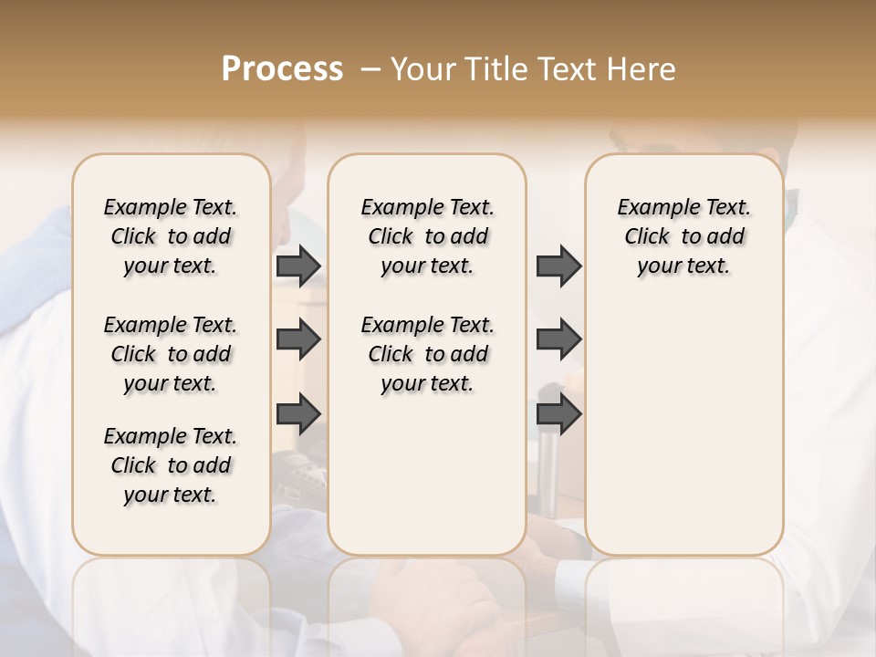 White Coat Older Doctor's Surgery PowerPoint Template
