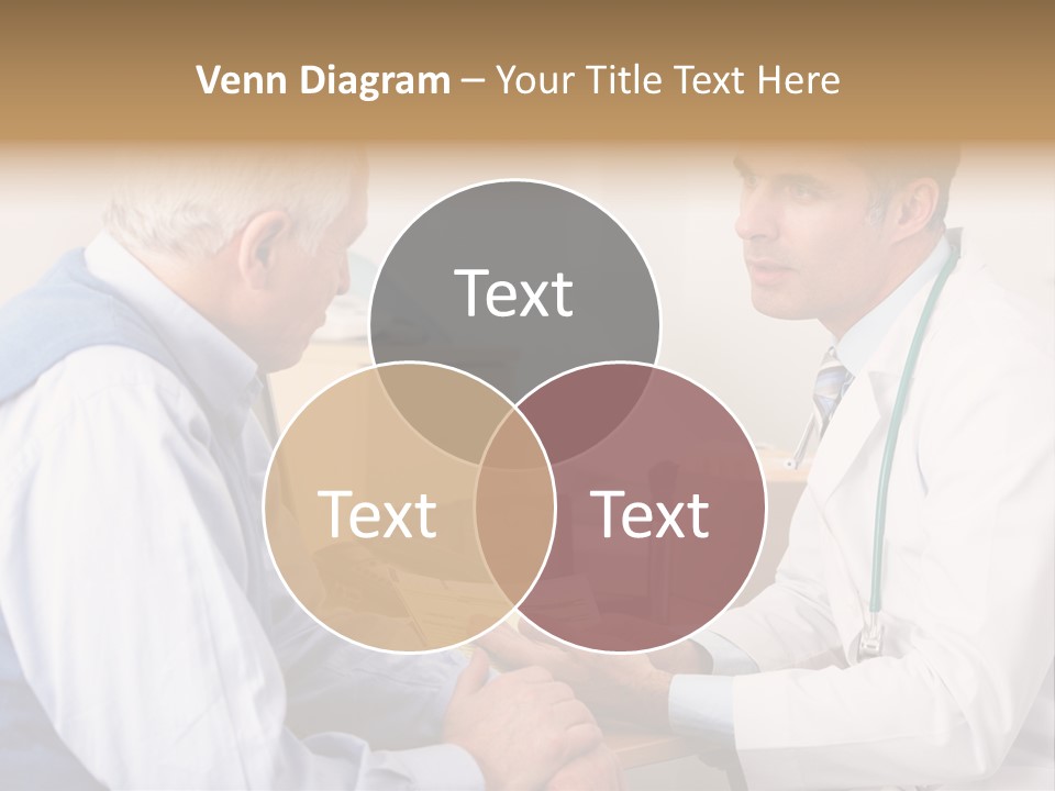 White Coat Older Doctor's Surgery PowerPoint Template