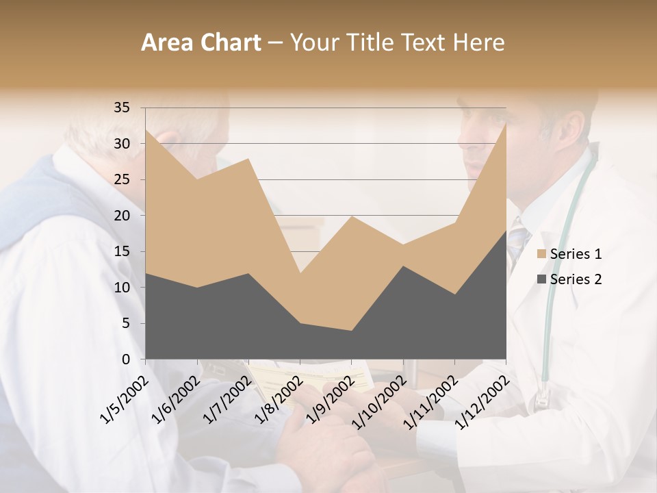 White Coat Older Doctor's Surgery PowerPoint Template