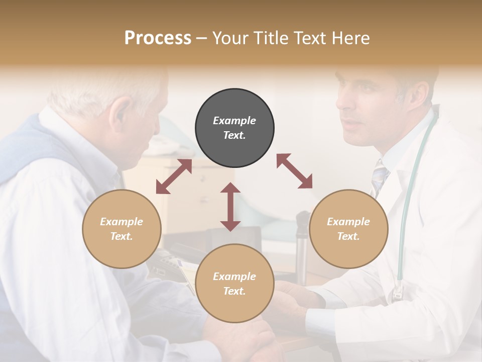 White Coat Older Doctor's Surgery PowerPoint Template