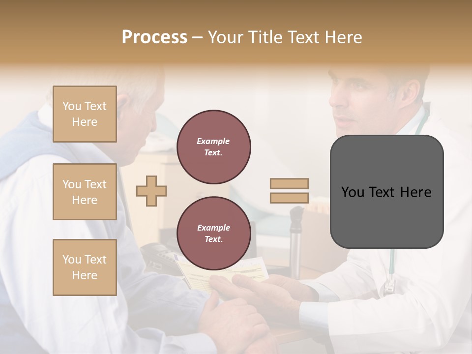 White Coat Older Doctor's Surgery PowerPoint Template