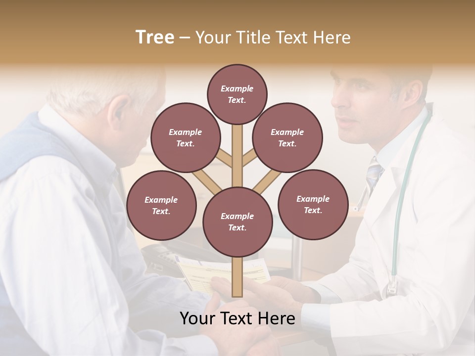 White Coat Older Doctor's Surgery PowerPoint Template