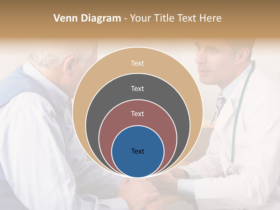 White Coat Older Doctor's Surgery PowerPoint Template