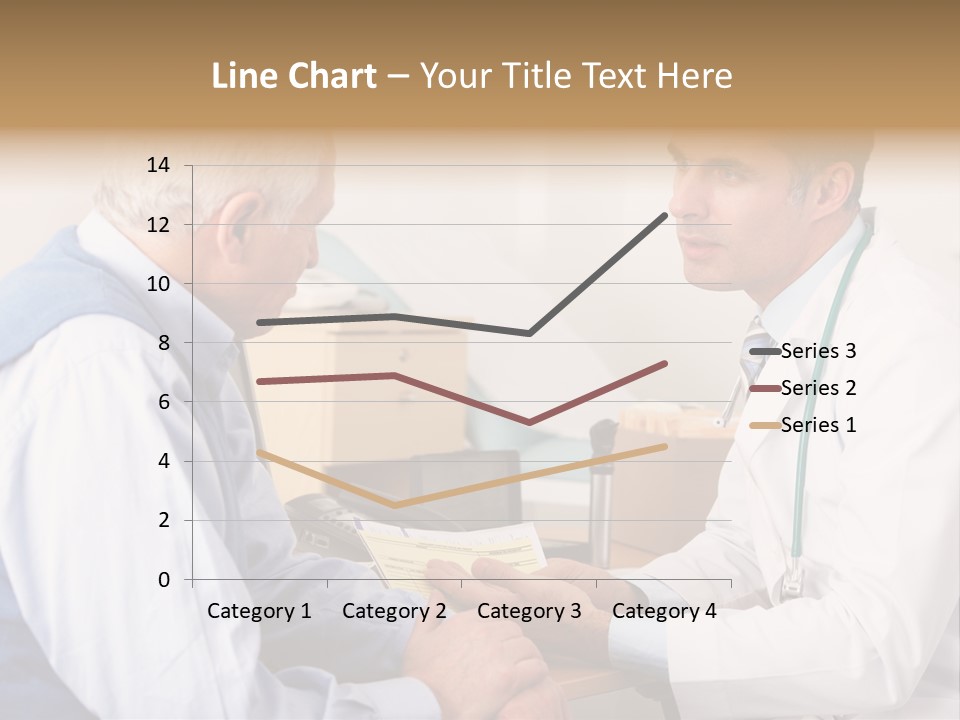 White Coat Older Doctor's Surgery PowerPoint Template
