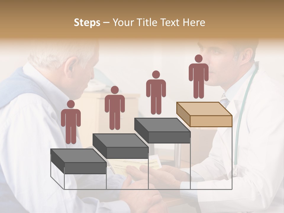 White Coat Older Doctor's Surgery PowerPoint Template