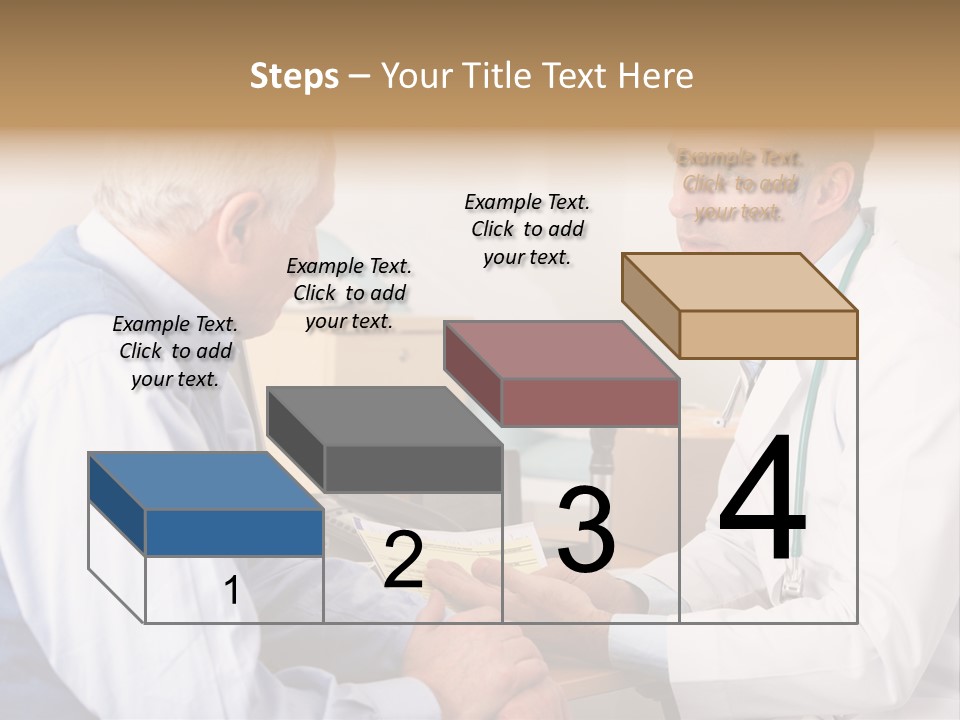 White Coat Older Doctor's Surgery PowerPoint Template