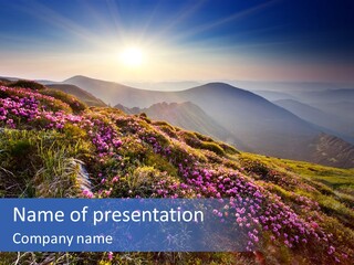 Blue Ecology Land PowerPoint Template