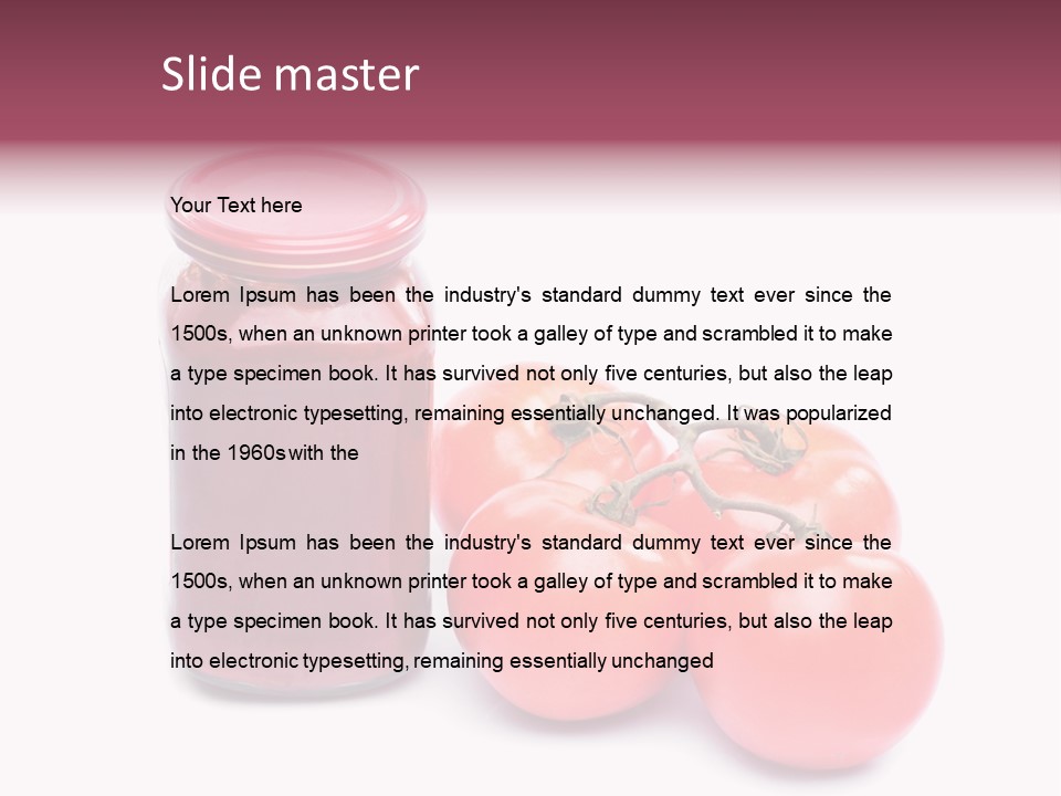 Kitchen Sauces Home PowerPoint Template