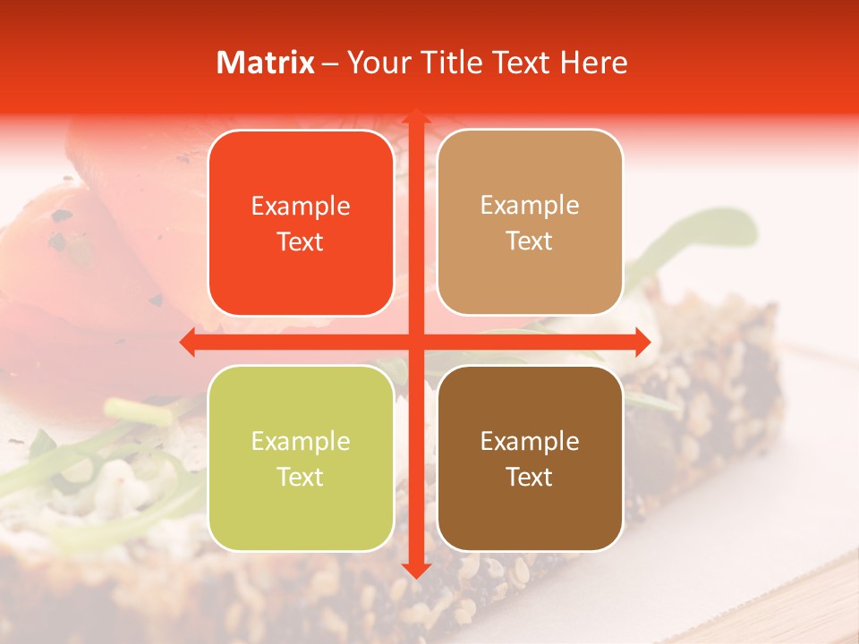 Seafood Garnish Meal PowerPoint Template