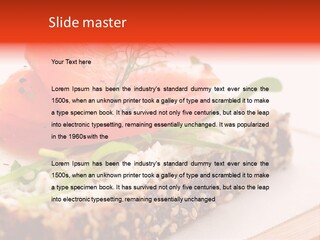 Seafood Garnish Meal PowerPoint Template
