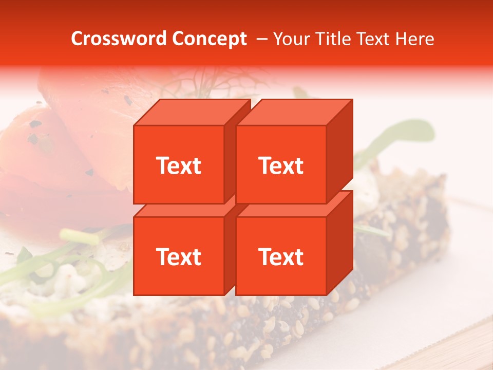 Seafood Garnish Meal PowerPoint Template