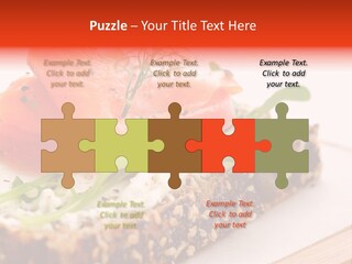 Seafood Garnish Meal PowerPoint Template