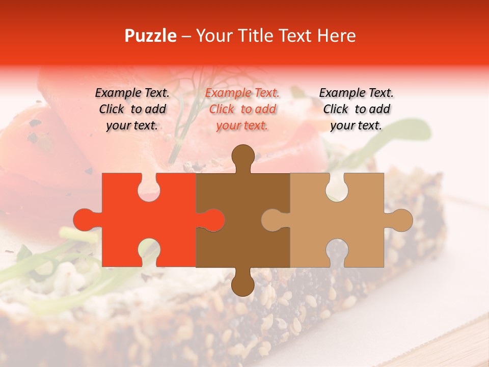 Seafood Garnish Meal PowerPoint Template