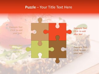 Seafood Garnish Meal PowerPoint Template