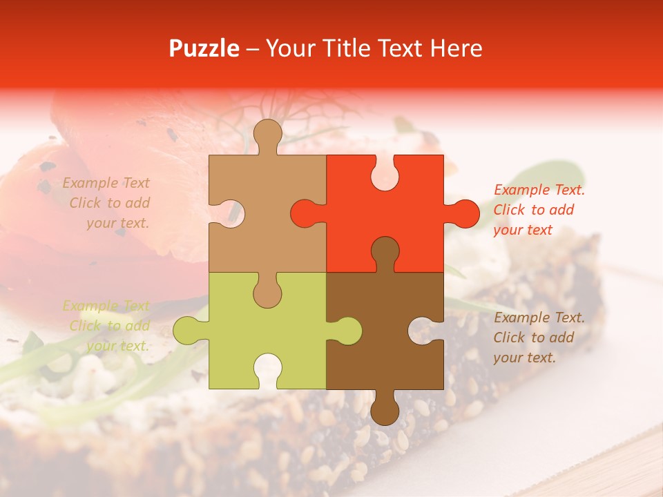 Seafood Garnish Meal PowerPoint Template